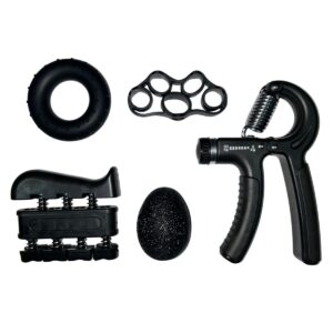 Kit de ejercicios HAND GRIP para fisioterapia con dedos, manos y muñecas de 5 piezas
